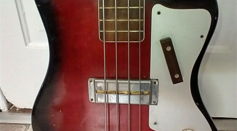 Vintage Cortez 4 String Bass Guitar 1960's Wow Original Condition