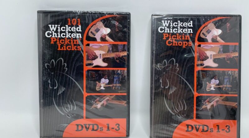 101 Wicked Chicken Pickin’ Licks + Pickin’ Chops DVDs 1-3 Instructional Guitar