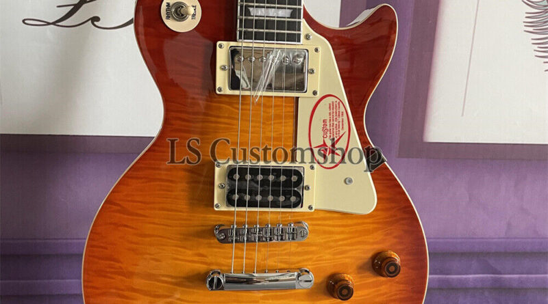 1959 Standard Russet Burst lp Electric Guitar Flamed Maple Top Chrome Hardware