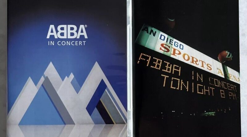 ABBA: In Concert (DVD, 1980) Live 1979 Tour, Book Included, Disco, Rare, OOP