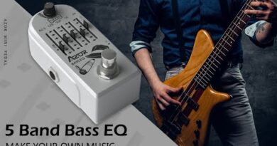 AZOR 5 Band Bass EQ Guitar Effect Pedal