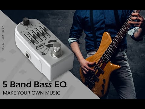 AZOR 5 Band Bass EQ Guitar Effect Pedal