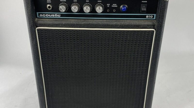 Acoustic Bass Combo Model B10 Guitar Amp Amplifier Works Nice