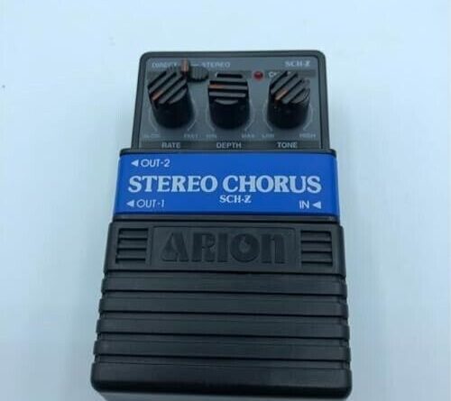 Arion SCH-Z EWS Mod Stereo Chorus Vibrato Guitar Effect Pedal Bass Used Japan