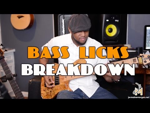 BASS LICKS BREAKDOWN - BASS TIPS - JERMAINE MORGANTV Ep.2 S2