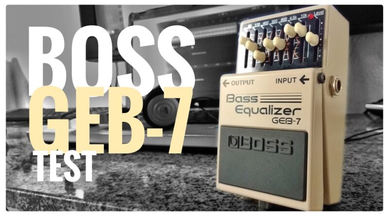 Boss GEB-7 Bass Equalizer Test/Sound Check - NO TALK