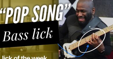 Crazy Sliding Bass Riff Pop Song | Steel Guitar Inspired | Lick of the Week