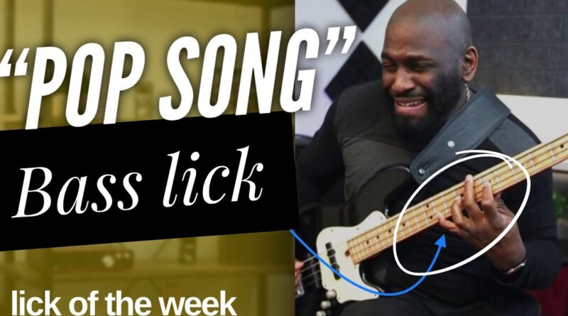 Crazy Sliding Bass Riff Pop Song | Steel Guitar Inspired | Lick of the Week