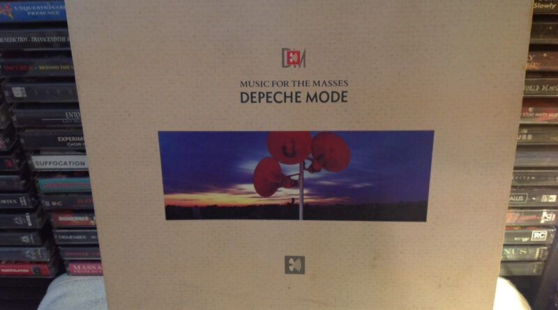 DEPECHE MODE MUSIC FOR THE MASSES SYNTH POP VINYL '87 SIRE OG W/INSERT RARE OOP