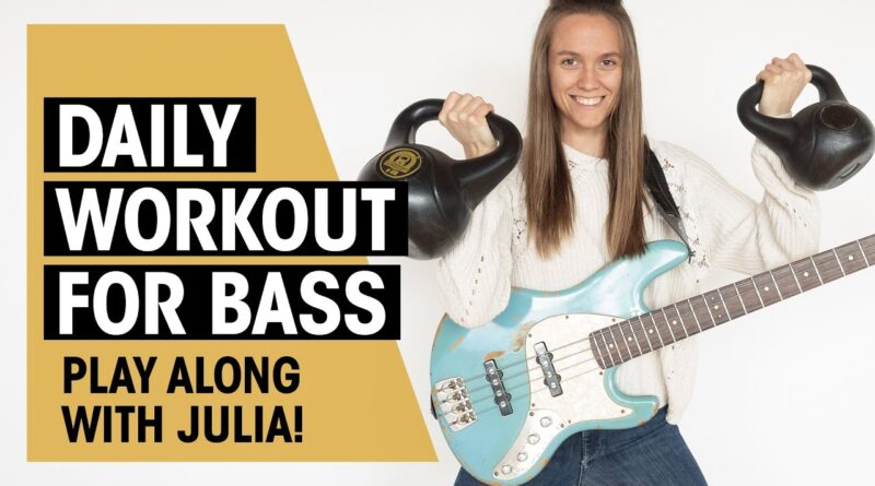 Daily Warm-Up Exercises on Bass Guitar | Playalong | Julia Hofer | Thomann