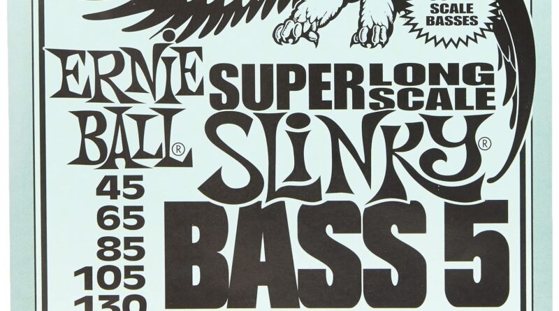 Ernie Ball 5-String Super Long Scale Slinky Nickel Wound Bass Guitar Strings,...