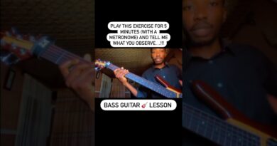 Finger Exercise For Bass Players (beginners and intermediate)…!!!