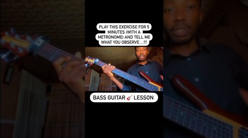 Finger Exercise For Bass Players (beginners and intermediate)…!!!