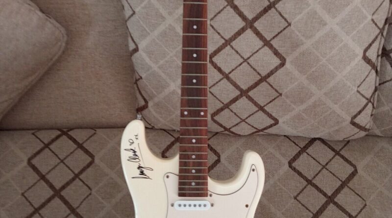 Guitar Signed By Johnny Diesel