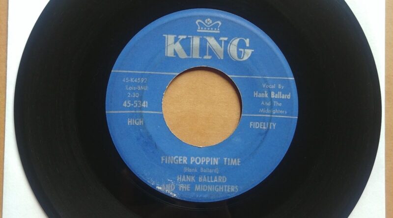 HANK BALLARD Finger Poppin Time 45 7" R&B SOUL Record Vinyl KING Records 1960