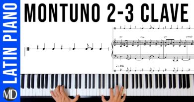 How To Play Piano Montuno with Tumbao Bass (2-3 Clave) Latin Piano Tutorial #jazzpianolessons