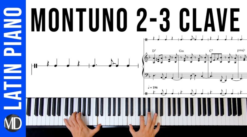 How To Play Piano Montuno with Tumbao Bass (2-3 Clave) Latin Piano Tutorial #jazzpianolessons