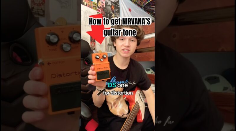 How to get #nirvana ‘s #guitar tone. #music #kurtcobain #90s #bosspedal #distortion #grunge #tiktok