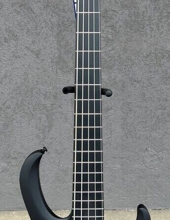 Ibanez BTB625EXBKF Iron Label 5-String Electric Bass Guitar, Flat Black 9lb11oz