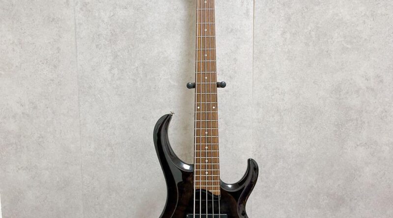 Ibanez Electric Bass Guitar BTB Black 5 String Used Shipping From Japan