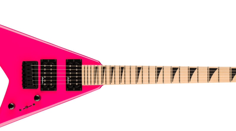 Jackson JS Series RR Minion JS1X Rhoads Mini Electric Guitar Neon Pink