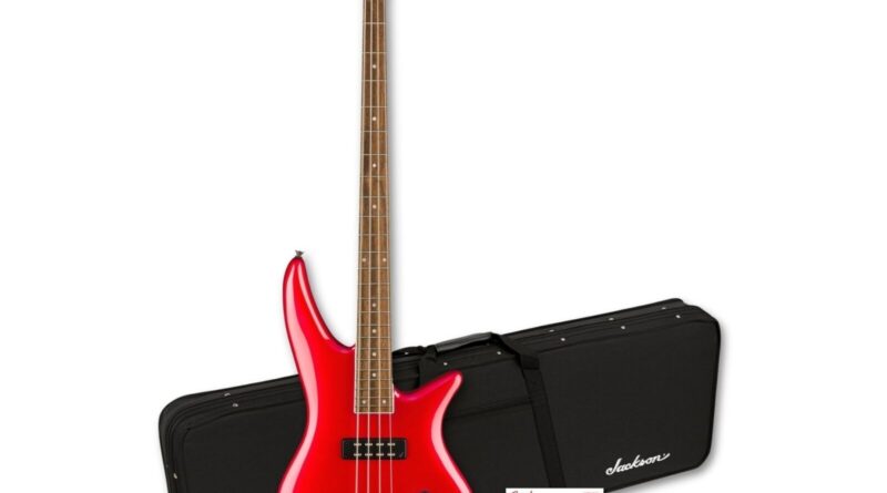 Jackson X Series Spectra Bass SBX IV Guitar Bass Guitar Candy Apple Red Bundle