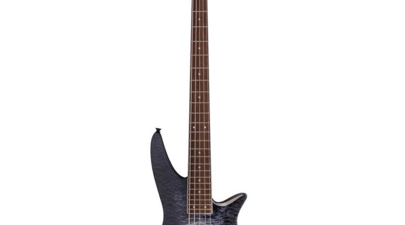 Jackson X Spectra Bass SBXQ V 5-String Electric Guitar, Transparent Black Burst