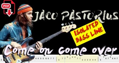 Jaco Pastorius  - Come on Come Over (????Isolated Bass Tabs | Notation) @ChamisBass #jacopastoriusbass