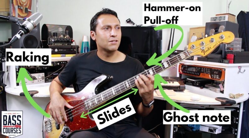 Learn This Cool Bass Lick! (Hammer-Ons, Pull-Offs, Ghost Notes, Raking, Slides)