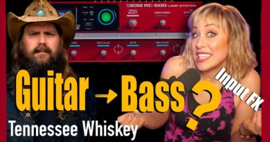 Make Bass loops on Guitar on Boss rc-600 input FX