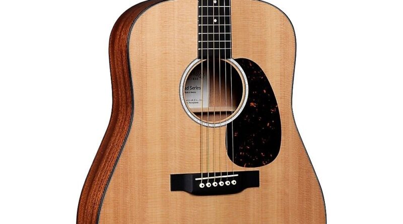 Martin D-10E Road Series Dreadnought Acoustic-Electric Guitar Natural