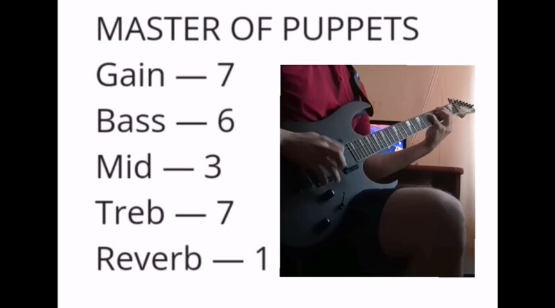 "Master of puppets" tone for your AMP