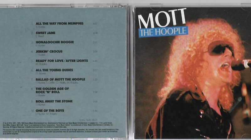 Mott The Hoople - London to Memphis CD, Ian Hunter, Mick Ralphs CD