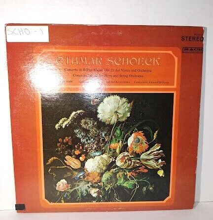 OTHMAR SCHOECK: Concerto for Violin/Concerto ON B FLAT MAJOR OP 21 VINYL RECORD