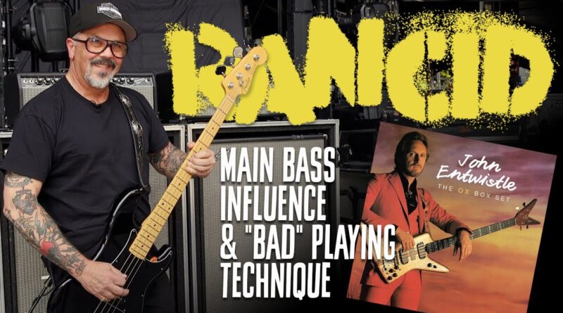 Rancid's Matt Freeman on His "Bad" Bass Playing Techniques & Big Influence from Who's John Entwistle