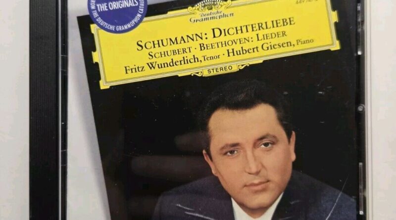 Robert Schumann: Dichterliebe Fritz Wunderlich Hubert Giesen (CD, 1997)