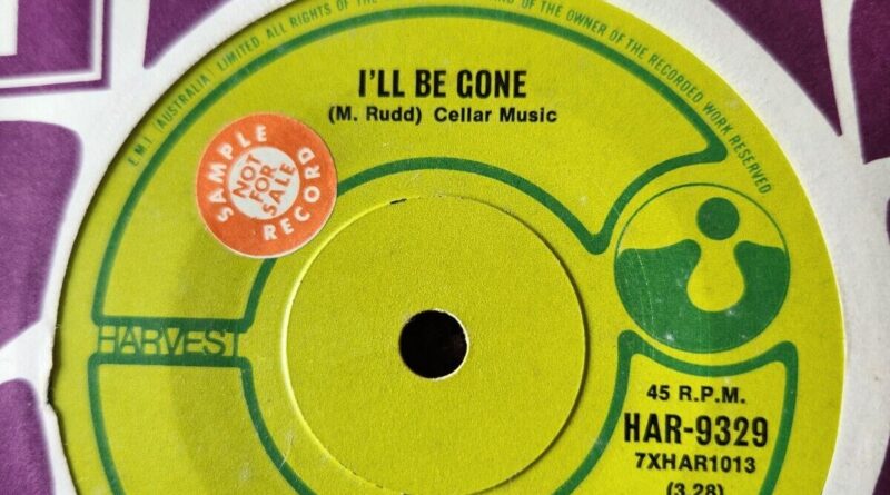 Spectrum "I'll Be Gone" 1971 HARVEST Oz 7" PROMO 45rpm