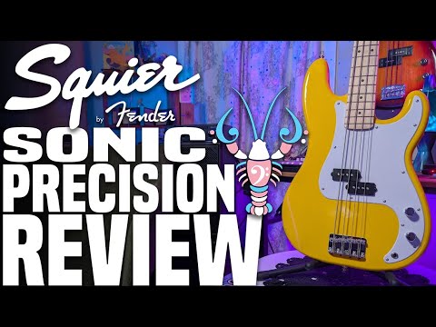 Squier Sonic Precision Bass Review - The BEST Beginner Bass for The Holidays? - LowEndLobster Review