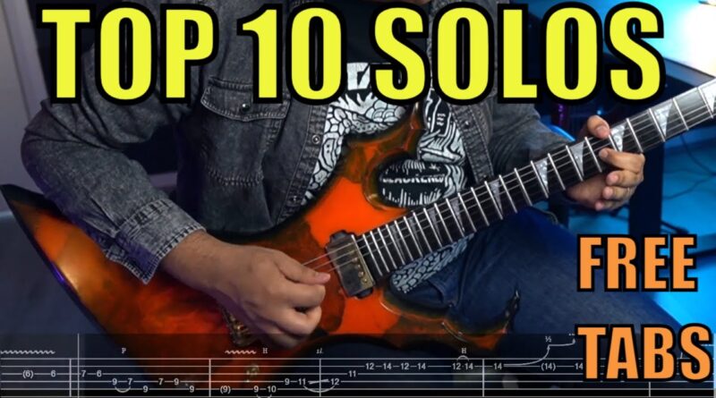 TOP 10 BEST Megadeth Solos (with tabs!)