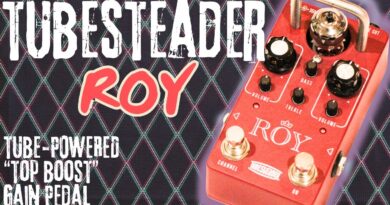 Tubesteader ROY: Tube-Powered "Top Boost" Gain Pedal  [Front Of Amp Demo]