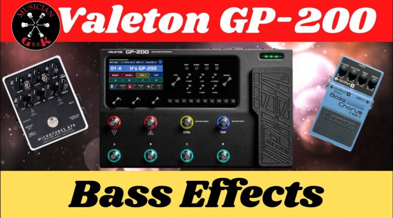 Unleashing the Power of Valeton GP 200 Bass Effects