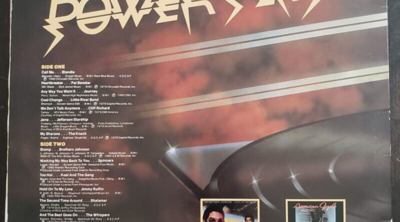 VARIOUS: "Power Play" Vinyl Record LP feat Blondie, whispkers, Kool & the Gang..