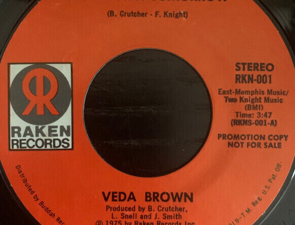 Veda Brown - Brand New Tomorrow  (7" Single, Promo)