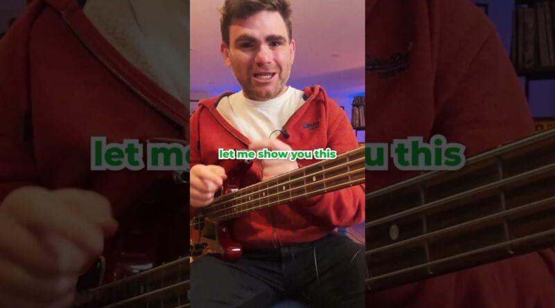 a quick tip for slap bass players that 95% of them DON'T DO ????????#shorts #bassguitar #slapbass