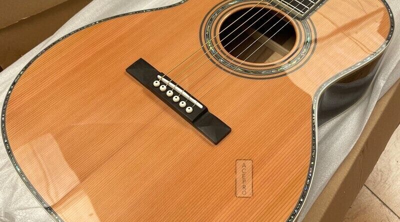 39" Solid Cedar Top Acoustic Guitar Ebony Fretboard Abalone Inlays Rosewood Body