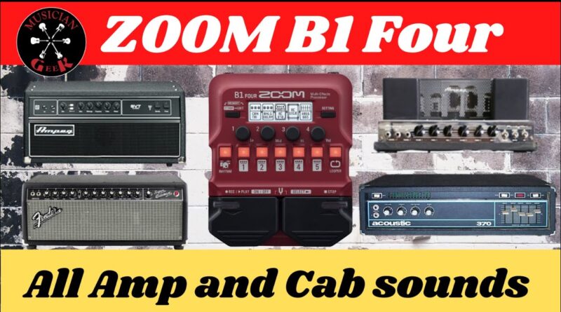 Amplify Your Bass with ZOOM B1 Four: Explore All Amp and Cab Sounds