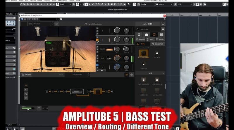 Amplitube 5 by IK Multimedia | Worflow and sound test for Bass Players | 1st look | 1st Impressions