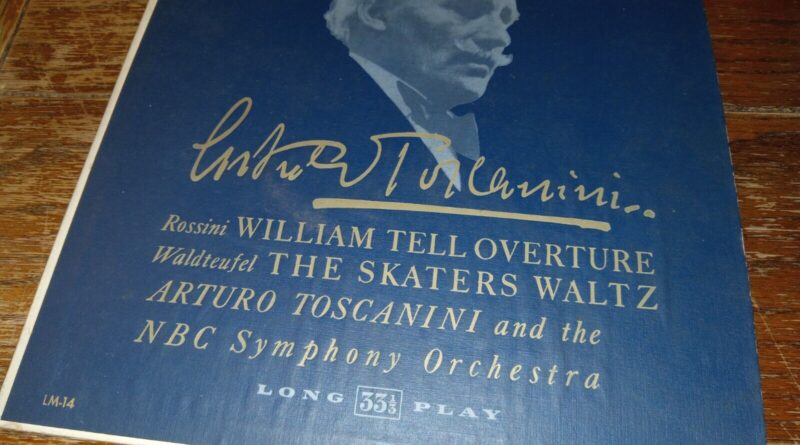 Arturo Toscanini Rossini: William Tell Overture 10" Album Red Seal *Rare Cover*