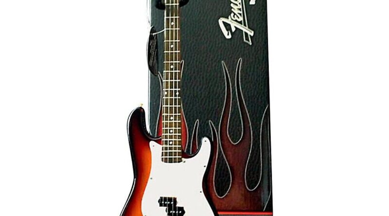 Axe Heaven Fender Precision Bass Sunburst Miniature Guitar Replica Collectible