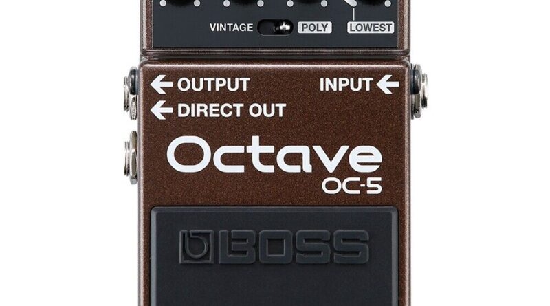 BOSS OC-5 Octave Guitar or Bass Effects Pedal w/ Vintage Mode and Poly Mode